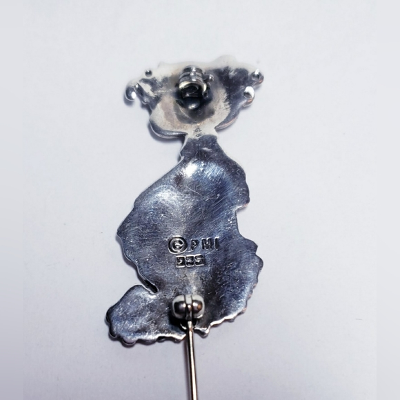 Vintage Sterling Silver Precious Little Girl 3D Brooch Pin. - Picture 2 of 4